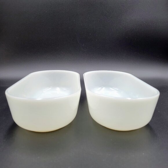 Vintage Anchor Hocking Fire King Refrigerator Dish Ware Milk Glass Rectangle - Picture 4 of 16